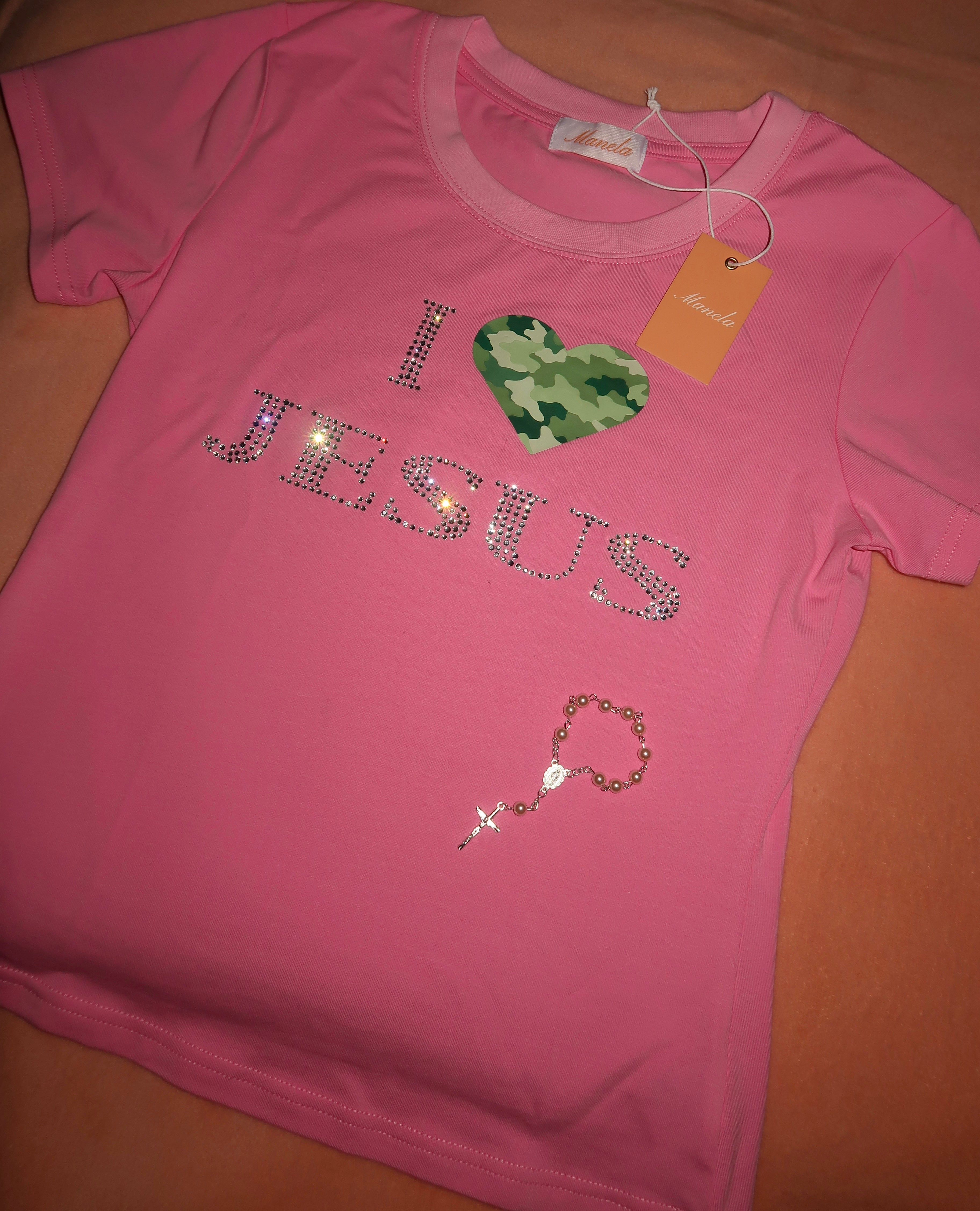 JESUS RHINESTONE TEE