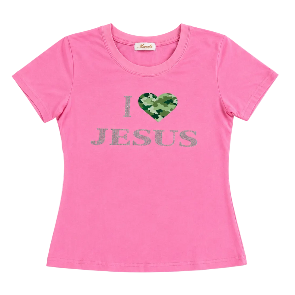 JESUS RHINESTONE TEE