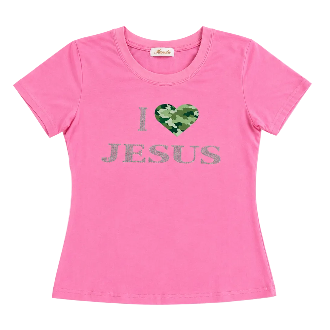 JESUS RHINESTONE TEE